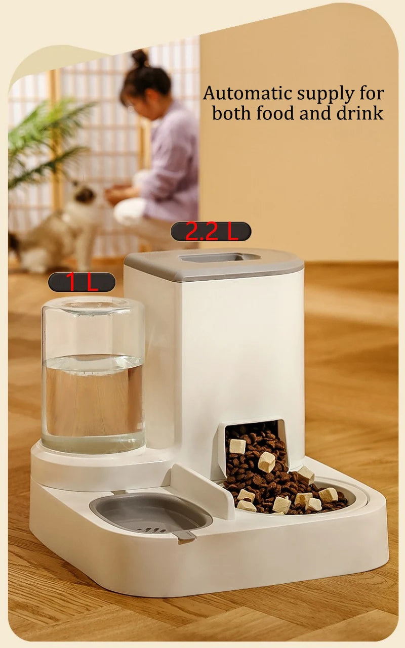 Automatic Dog Cat Feeder and Water Dispenser