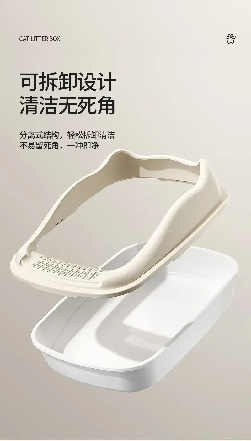 Anti-Splash Cat Litter Box & Bedpan