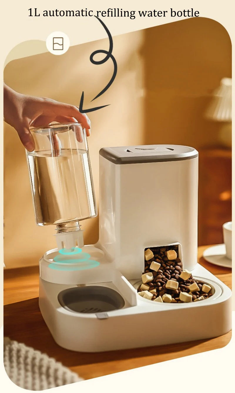 Automatic Dog Cat Feeder and Water Dispenser