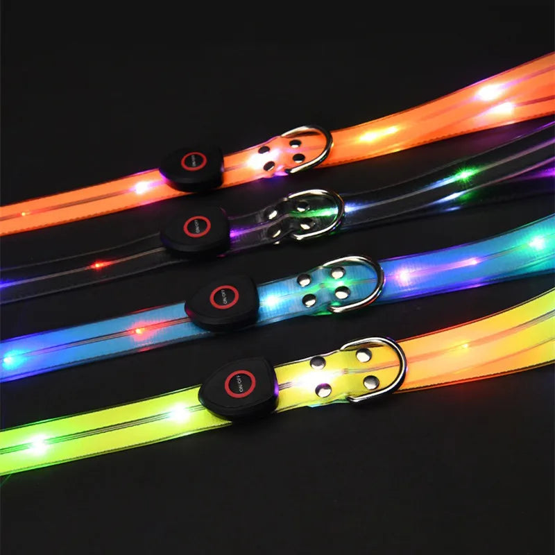 LED light-up collar leash