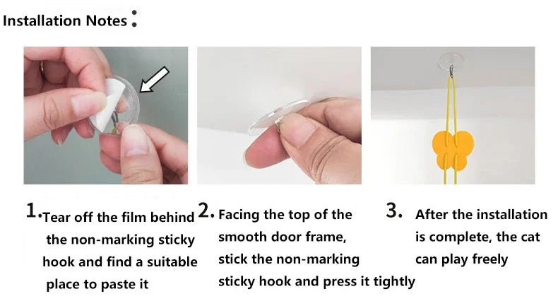 Retractable Door Hanging Cat Toy