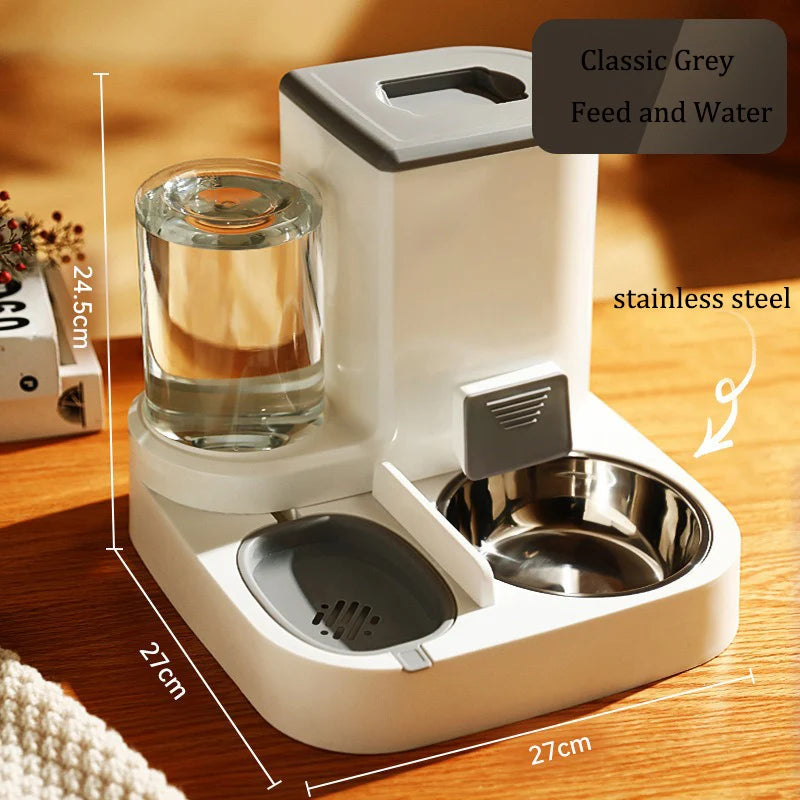Automatic Dog Cat Feeder and Water Dispenser