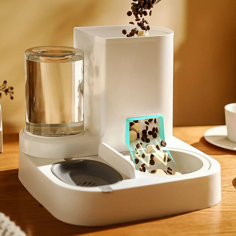 Automatic Dog Cat Feeder and Water Dispenser
