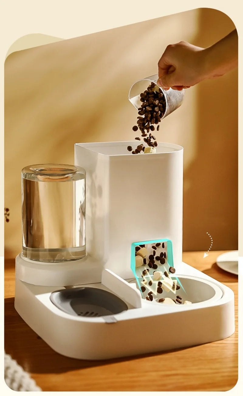 Automatic Dog Cat Feeder and Water Dispenser