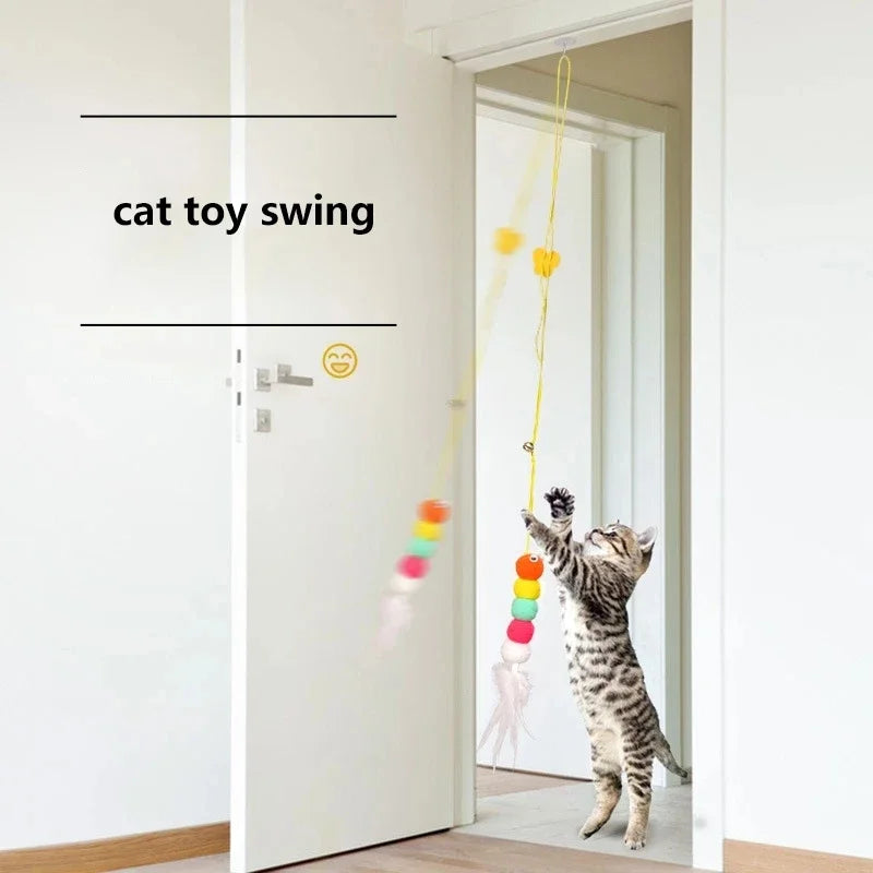 Retractable Door Hanging Cat Toy