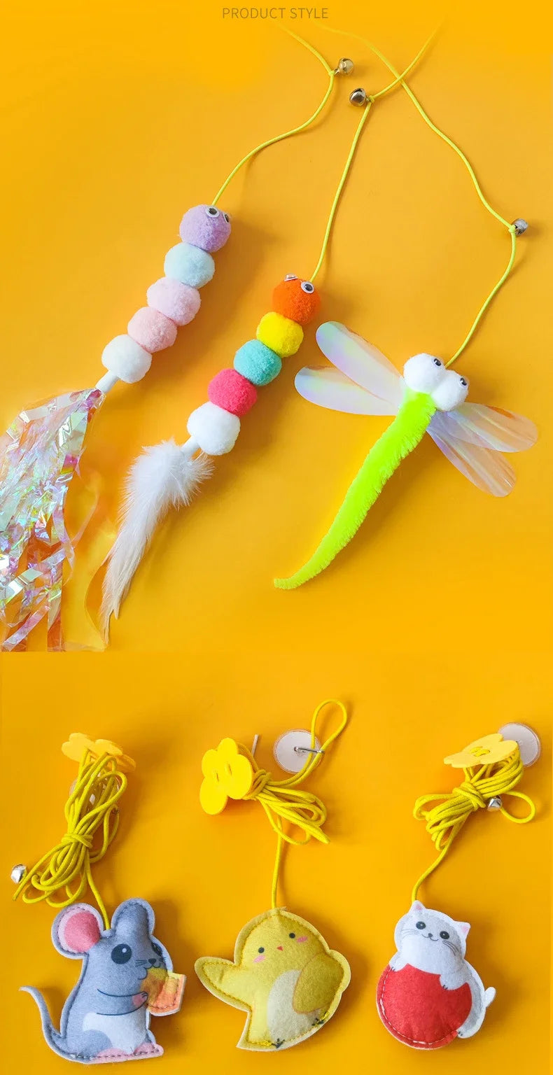 Retractable Door Hanging Cat Toy