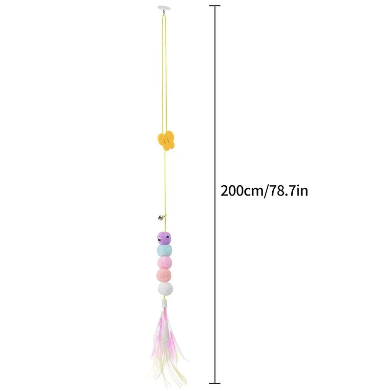 Retractable Door Hanging Cat Toy
