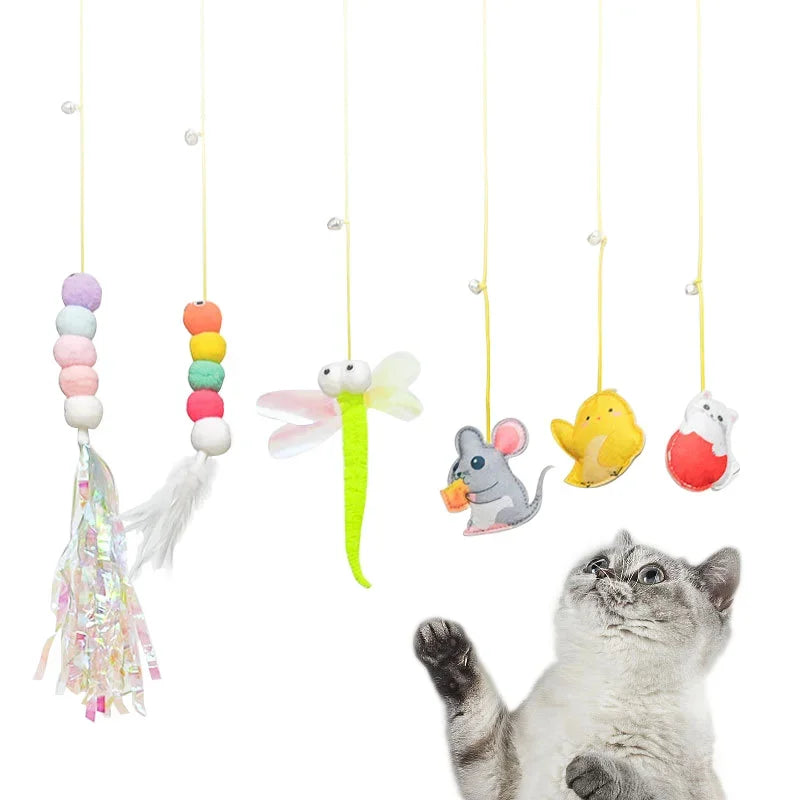 Retractable Door Hanging Cat Toy