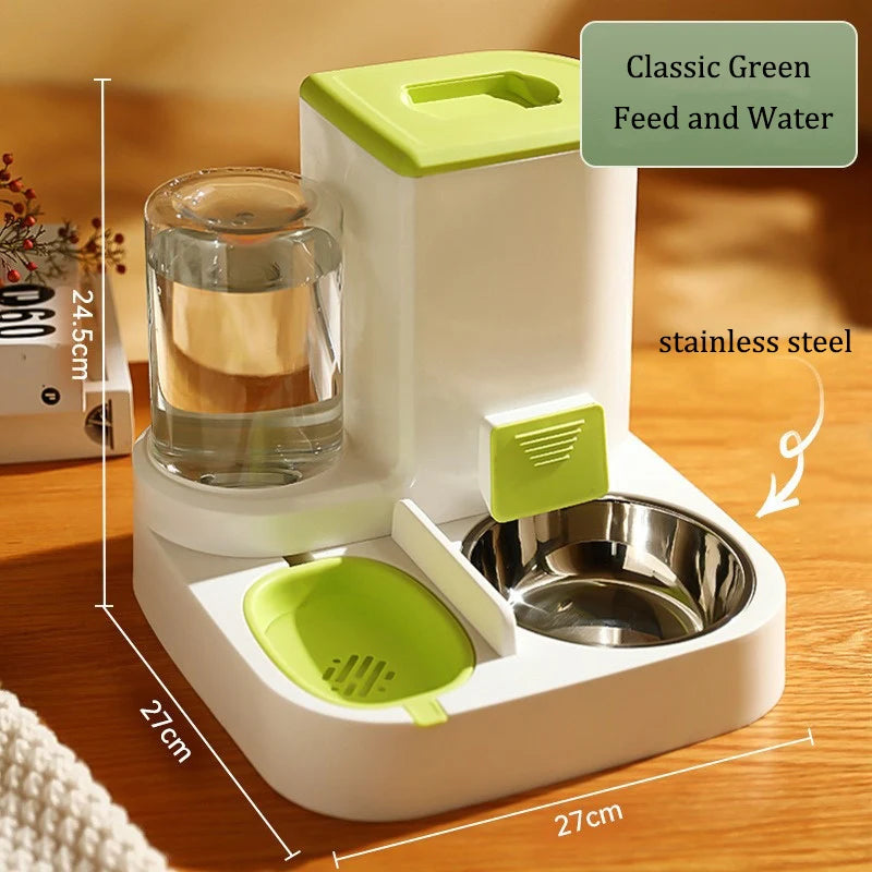 Automatic Dog Cat Feeder and Water Dispenser