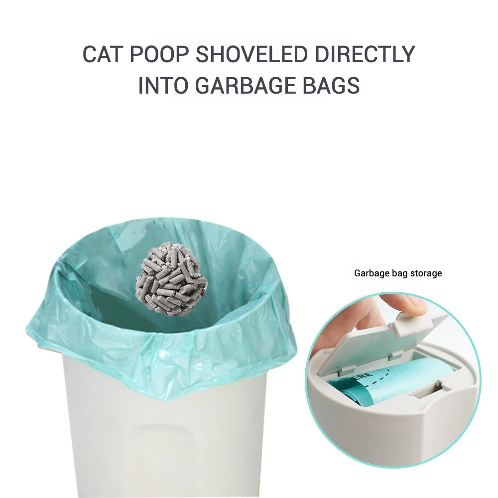 Cat Poo Shovel Set with Storage Box