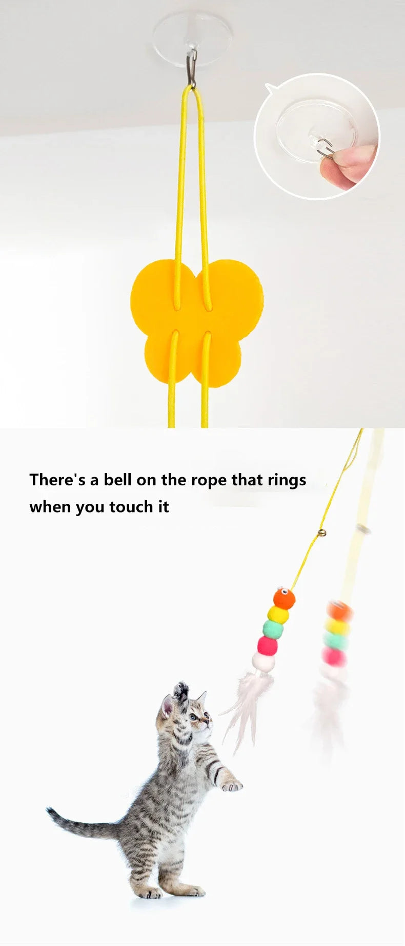 Retractable Door Hanging Cat Toy