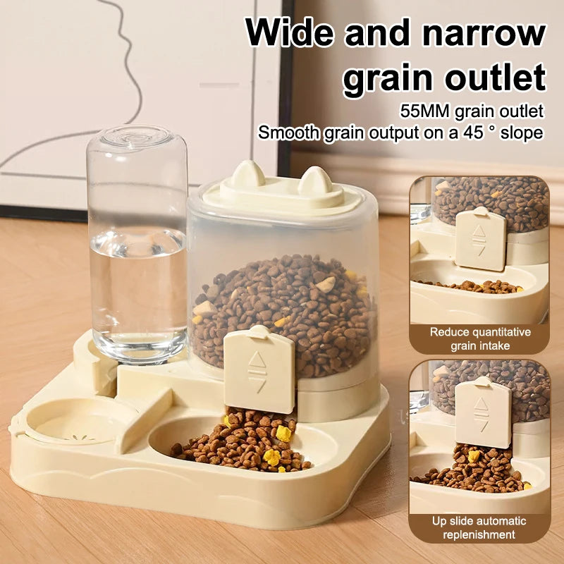 Gravity-Fed Automatic Feeder Cat/ Dog Food Bowl