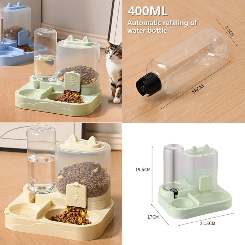Gravity-Fed Automatic Feeder Cat/ Dog Food Bowl