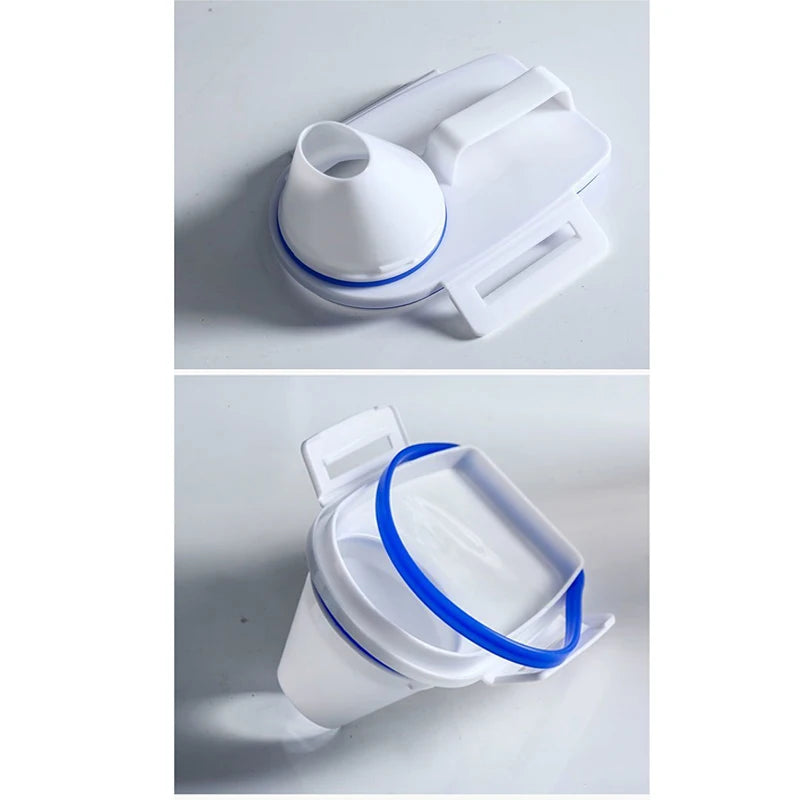 Cat Food Storage Container Plastic Pail With Measuring Cup